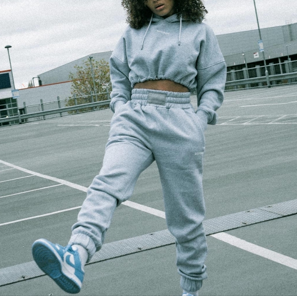 BOXRAW sweatsuit (WHITE top and bottom) - Picture 3 of 3